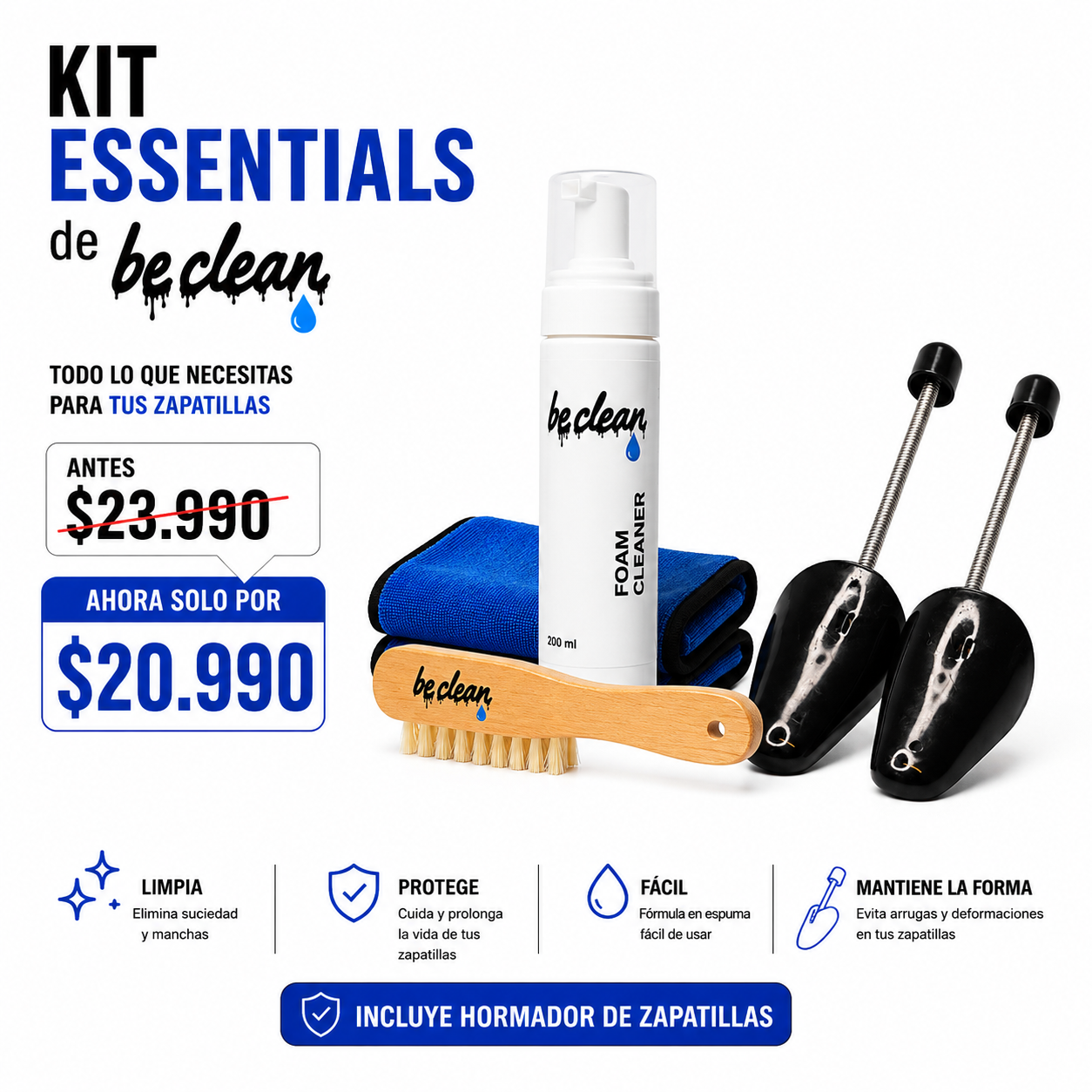 Kit essentials + Hormador zapatilla